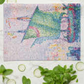 Paul Signac - Venetië, de roze wolk Theedoek (Gevouwen)