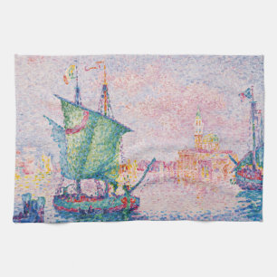 Paul Signac - Venetië, de roze wolk Theedoek
