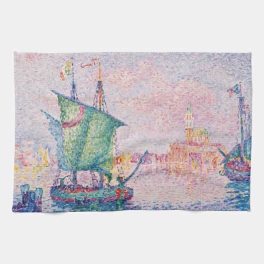 Paul Signac - Venetië, de roze wolk Theedoek (Horizontaal)
