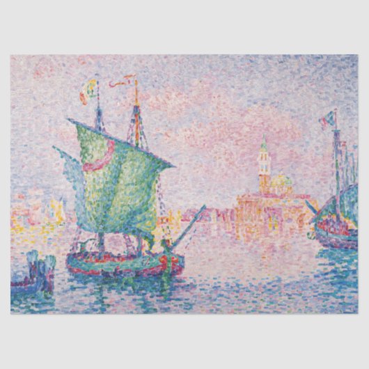 Paul Signac - Venetië, de roze wolk Tissuepapier (Voorkant)
