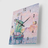 Paul Signac - Venetië, de roze wolk Vierkante Klok (Hoek)