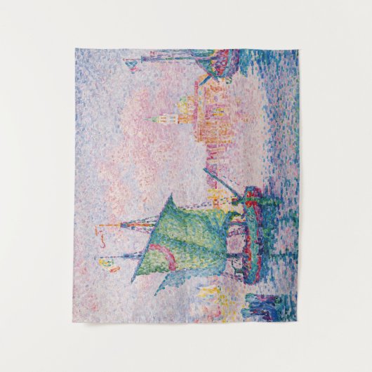 Paul Signac - Venetië, de roze wolk Wandkleed (Voorkant)