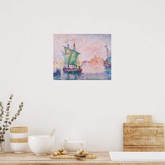 Paul Signac Venice, de roze wolk Poster (Keuken)