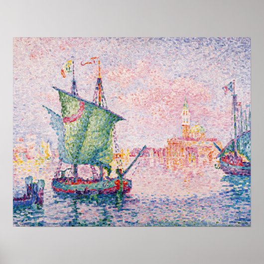 Paul Signac Venice, de roze wolk Poster (Voorkant)