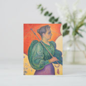 Paul Signac - Vrouw met een parasol Briefkaart (Staand voorkant)