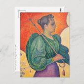 Paul Signac - Vrouw met een parasol Briefkaart (Voorkant / Achterkant)