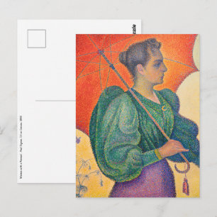 Paul Signac - Vrouw met een parasol Briefkaart