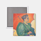 Paul Signac - Vrouw met een parasol Magneet (Voorkant / Achterkant)