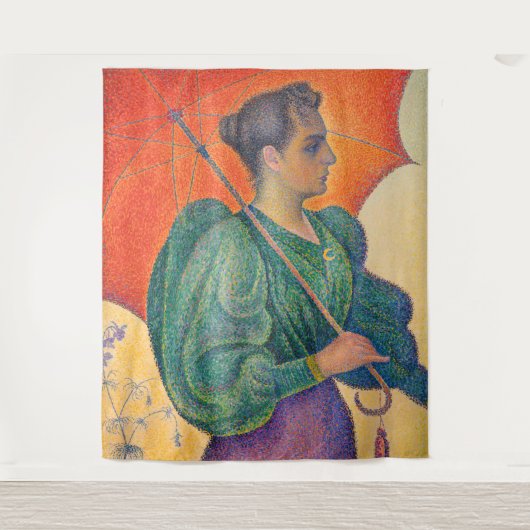 Paul Signac - Vrouw met een Parasol Wandkleed (Voorkant)