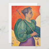 Paul Signac - Vrouw met parasol Bedankkaart (Voorkant / Achterkant)