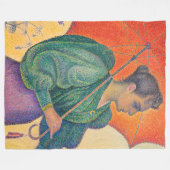 Paul Signac - Vrouw met parasol Fleece Deken (Voorkant (Horizontaal))