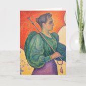 Paul Signac - Vrouw met parasol Kaart (Voorkant)