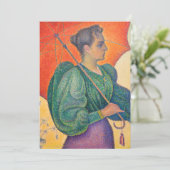 Paul Signac - Vrouw met parasol Kaart (Staand voorkant)