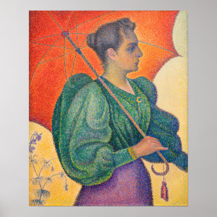 Paul Signac - Vrouw met parasol Poster