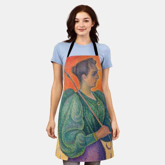 Paul Signac - Vrouw met parasol Schort (Gedragen)