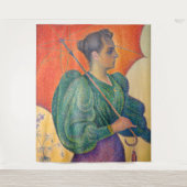 Paul Signac - Vrouw met parasol Wandkleed (Voorkant)
