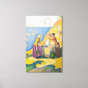 Paul Signac - Vrouwen aan de Nou Canvas Afdruk