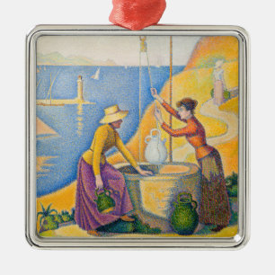 Paul Signac - Vrouwen aan de Nou Metalen Ornament
