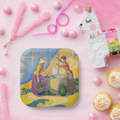 Paul Signac - Vrouwen aan de Nou Papieren Bordje (Feest)