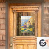 Paul Signac - Vrouwen aan de Nou Raamsticker (Huis Deur)