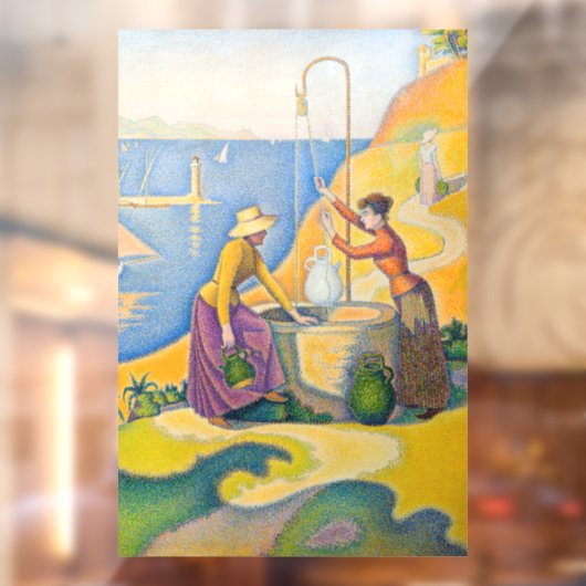 Paul Signac - Vrouwen aan de Nou Raamsticker (Vel 2)