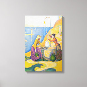 Paul Signac - Vrouwen bij de Waterput Canvas Afdruk
