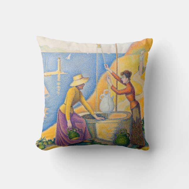 Paul Signac - Vrouwen bij de Waterput Kussen (Voorkant)