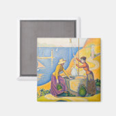 Paul Signac - Vrouwen bij de Waterput Magneet (Voorkant / Achterkant)