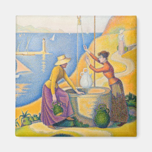 Paul Signac - Vrouwen bij de Waterput Magneet (Voorkant)