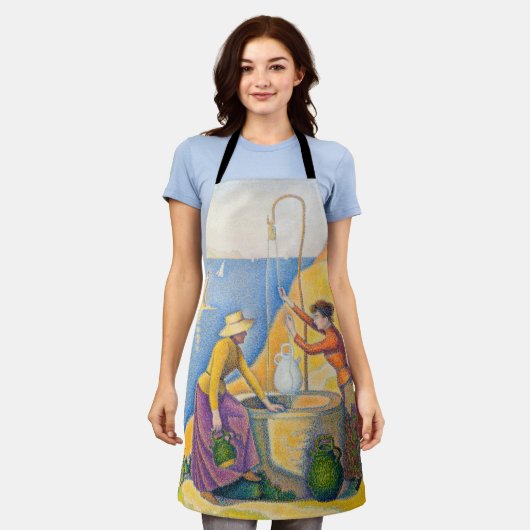 Paul Signac - Vrouwen bij de Waterput Schort (Gedragen)
