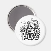 Paul The Octopus Tekening Magnet (Voorkant / Achterkant)