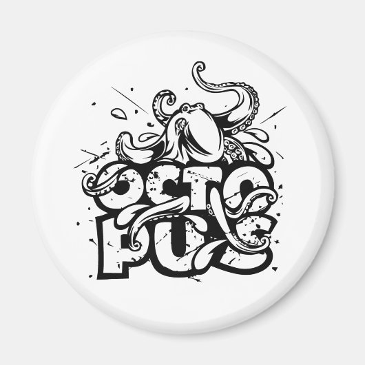 Paul The Octopus Tekening Magnet (Voorkant)