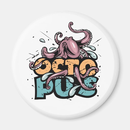 Paul The Octopus Tekening Magnet (Voorkant)