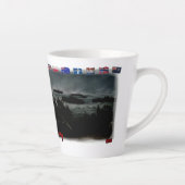 Paul Verlaine's Poem on a White Ceramic Coffee Latte Mok (Rechts)