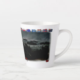 Paul Verlaine's Poem on a White Ceramic Coffee Latte Mok