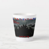 Paul Verlaine's Poem on a White Ceramic Coffee Latte Mok (Voorkant)