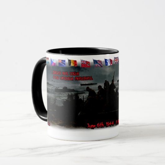 Paul Verlaine's Poem on a White Ceramic Coffee Mok (Voorkant links)