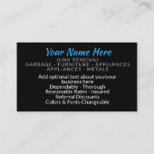 Paul. Visitekaartje voor verwijderen van puistjes (Achterkant)