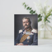 Paul von Hindenburg 1914 Gekleurd Briefkaart (Staand voorkant)