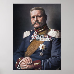 Paul von Hindenburg 1914 Gekleurd Poster