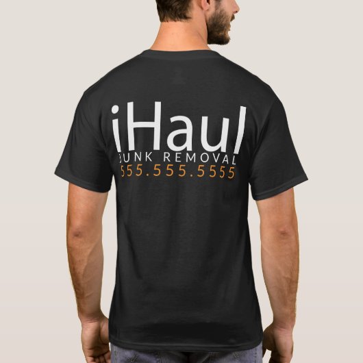 Paul. Vuilniswagen. Shirt voor ongewenste verwijde (Achterkant)