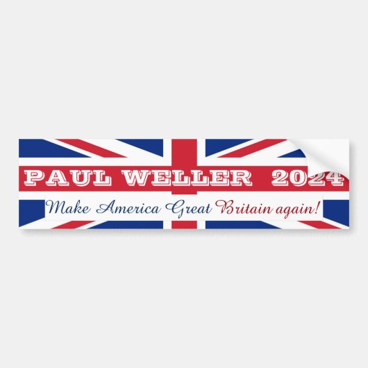 Paul Weller 2024 Bumpersticker (Voorkant)