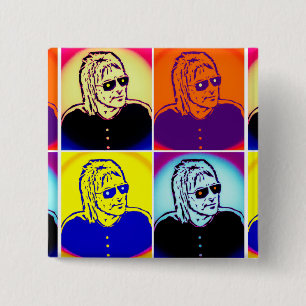 Paul Weller Badge 'The Changing Man' Vierkante Button 5,1 Cm