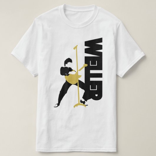 Paul Weller van het Jam minimalistische T-shirt (Design voorkant)