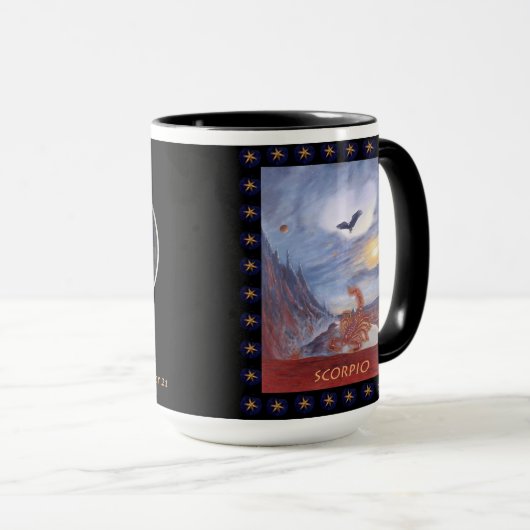 Paul Whitehead Astrological Coffee Mok Scorpio (Voorkant rechts)