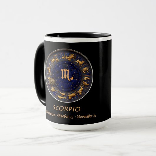 Paul Whitehead Astrological Coffee Mok Scorpio (Voorkant links)