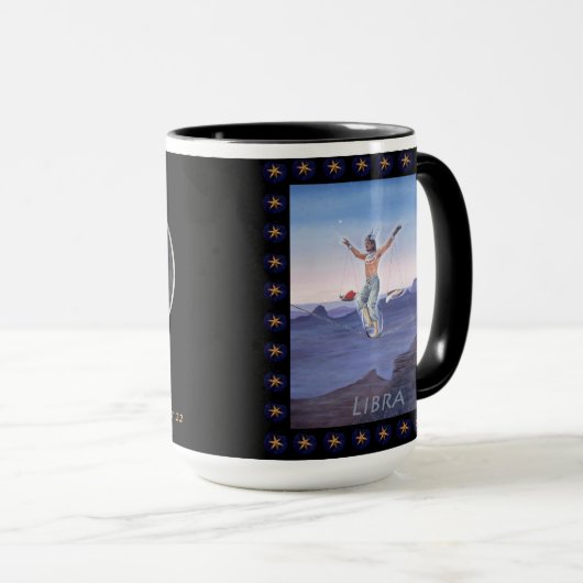 Paul Whitehead Astrological Libra Coffee Mok (Voorkant rechts)