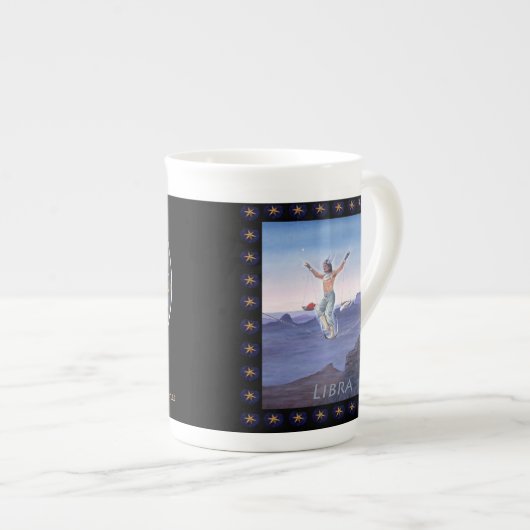 Paul Whitehead Astrological Libra Porselein Kop (Voorkant rechts)