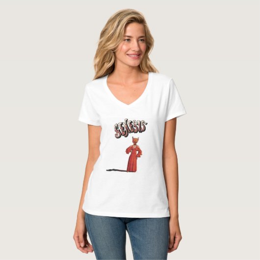 Paul Whitehead Genesis Foxtrot V Neck T-shirt (Voorkant volledig)