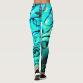 Paula Abalone schelp natuurlijk ontwerp Leggings (Achterkant)